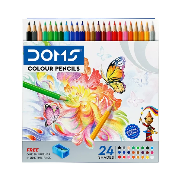 Doms Fsc 24 Shades Colour Pencil - Full Size
