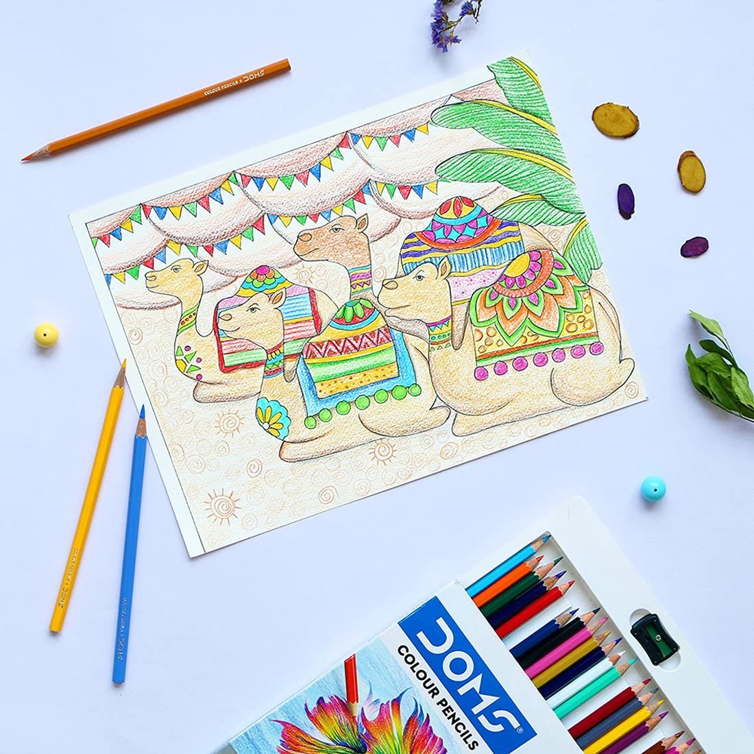 Personalized Colouring Gift Set for Girls - Unicorn Colour Book (A4- 42 - Papers) with Child's Name + Certificate + Colour Pencils + Greeting Card + A6 notebook - الصورة 11